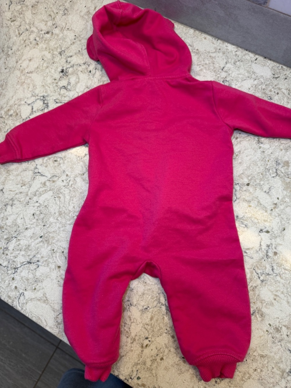 Paul Frank one piece jumpsuit bodysuit pink zip-up hoodie Julius the monkey logo - Picture 6 of 12